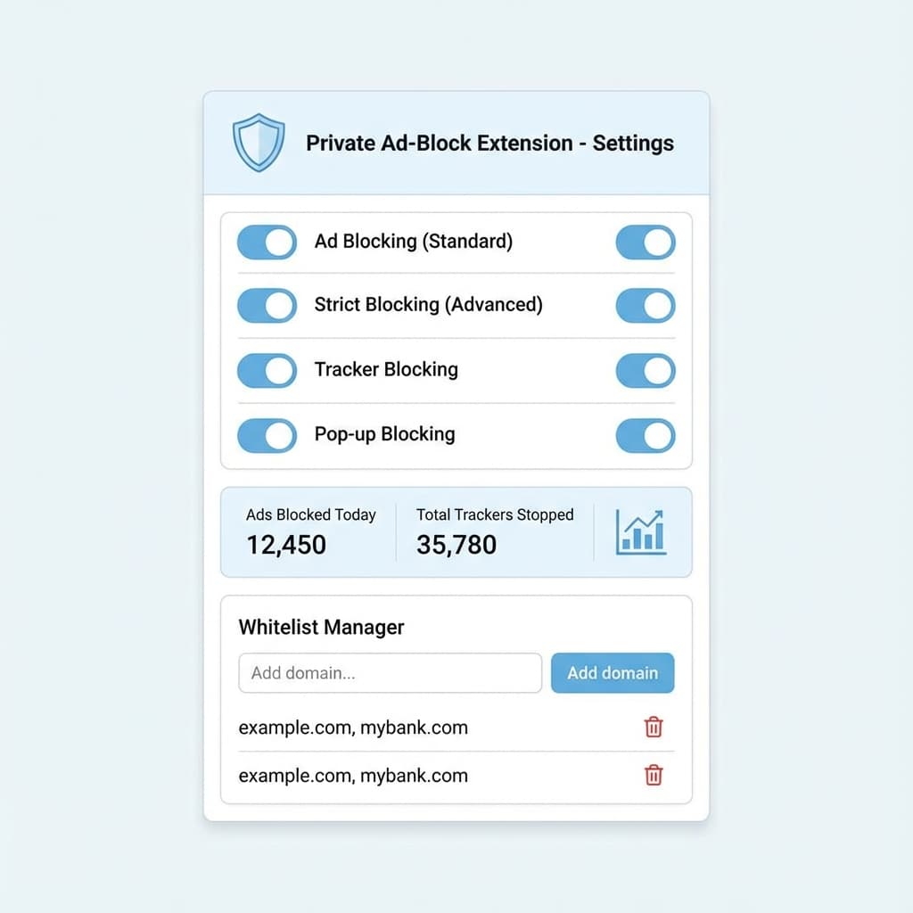 Private Ad-Block Extension